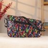 Rainbow Leather Shoulder Bag / Handbag With Adjustable Strap , Magnetic Closure and Zippered 11 Rainbow Leather Shoulder Bag / Handbag With Adjustable Strap , Magnetic Closure and Zippered