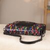 Rainbow Leather Shoulder Bag / Handbag With Adjustable Strap , Magnetic Closure and Zippered 13 Rainbow Leather Shoulder Bag / Handbag With Adjustable Strap , Magnetic Closure and Zippered