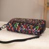 Rainbow Leather Shoulder Bag / Handbag With Adjustable Strap , Magnetic Closure and Zippered 15 Rainbow Leather Shoulder Bag / Handbag With Adjustable Strap , Magnetic Closure and Zippered