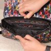 Rainbow Leather Shoulder Bag / Handbag With Adjustable Strap , Magnetic Closure and Zippered 5 Rainbow Leather Shoulder Bag / Handbag With Adjustable Strap , Magnetic Closure and Zippered