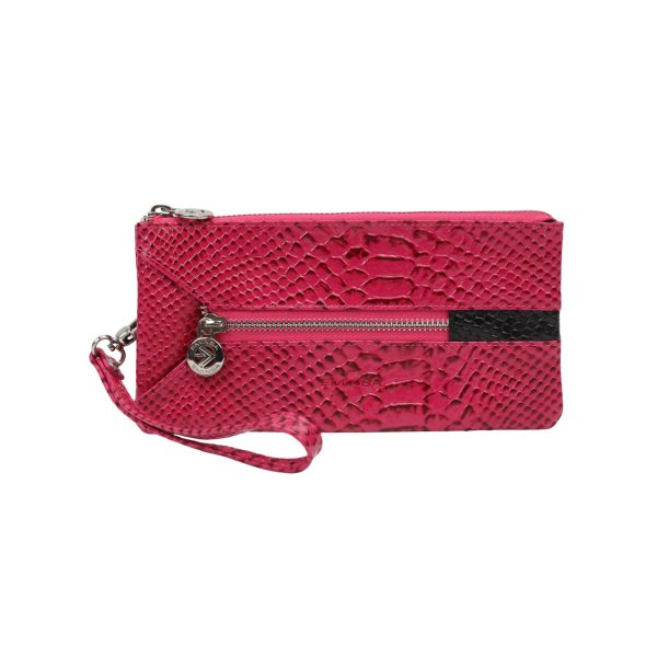 Real Cow Leather Wallet For Women , Monogrammed , Zippered