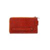 Real Cow Leather Wallet for Women , Zippered and With Magnetic Closure , Multi-Compartment