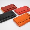 Real Cow Leather Wallet for Women , Zippered and With Magnetic Closure , Multi-Compartment