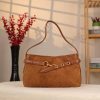 Real Suede Leather Bag - Zippered and Everyday Bag 2 Real Suede Leather Bag - Zippered and Everyday Bag