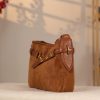 Real Suede Leather Bag - Zippered and Everyday Bag 9 Real Suede Leather Bag - Zippered and Everyday Bag