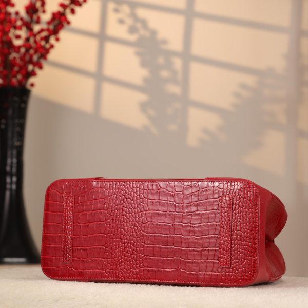 Red Handbag From Real Cow Leather With Shoulder Strap 10 Red Handbag From Real Cow Leather With Shoulder Strap