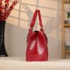 Red Handbag From Real Cow Leather With Shoulder Strap 3 Red Handbag From Real Cow Leather With Shoulder Strap