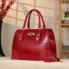 Red Handbag From Real Cow Leather With Shoulder Strap 4 Red Handbag From Real Cow Leather With Shoulder Strap
