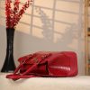 Red Handbag From Real Cow Leather With Shoulder Strap 9 Red Handbag From Real Cow Leather With Shoulder Strap