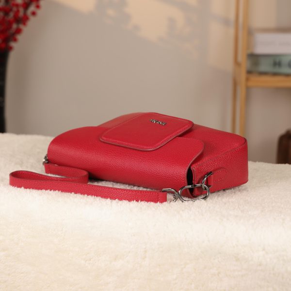 Red Leather Handbag and Shoulder Bag with Adjustable Strap , Magnetic Closure and Zippered , Safety 10 Red Leather Handbag and Shoulder Bag with Adjustable Strap , Magnetic Closure and Zippered , Safety