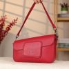 Red Leather Handbag and Shoulder Bag with Adjustable Strap , Magnetic Closure and Zippered , Safety 4 Red Leather Handbag and Shoulder Bag with Adjustable Strap , Magnetic Closure and Zippered , Safety
