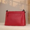 Red Leather Shoulder Bag and Handbag / Everyday / Zippered 11 Red Leather Shoulder Bag and Handbag / Everyday / Zippered