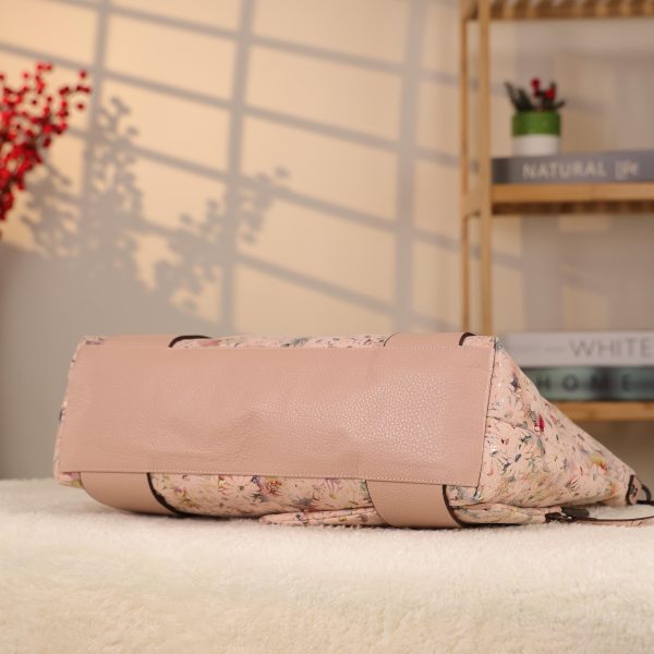 Rose Gold Floral Leather Shoulder Bag and Handbag With Adjustable Strap , Versatile , Tote 10 Rose Gold Floral Leather Shoulder Bag and Handbag With Adjustable Strap , Versatile , Tote