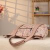 Rose Gold Floral Leather Shoulder Bag and Handbag With Adjustable Strap , Versatile , Tote 7 Rose Gold Floral Leather Shoulder Bag and Handbag With Adjustable Strap , Versatile , Tote
