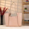 Rose Gold Genuine Leather Handbag 1 Rose Gold Genuine Leather Handbag