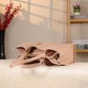 Rose Gold Genuine Leather Handbag 11 Rose Gold Genuine Leather Handbag