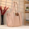 Rose Gold Genuine Leather Handbag 8 Rose Gold Genuine Leather Handbag