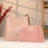Rose Gold Mini Handbag With Make Up Bag / Shoulder Strap 10 Rose Gold Mini Handbag With Make Up Bag / Shoulder Strap