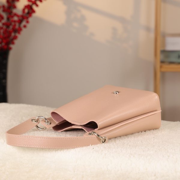 Rose Gold Mini Handbag With Make Up Bag / Shoulder Strap 12 Rose Gold Mini Handbag With Make Up Bag / Shoulder Strap
