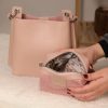 Rose Gold Mini Handbag With Make Up Bag / Shoulder Strap 17 Rose Gold Mini Handbag With Make Up Bag / Shoulder Strap