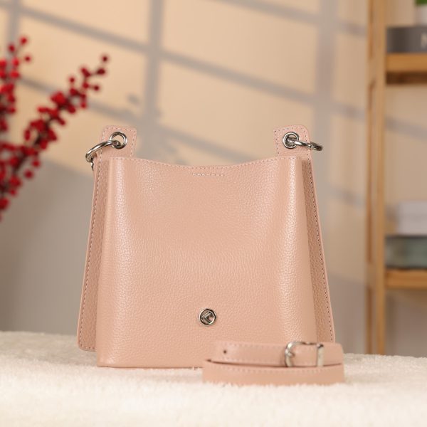 Rose Gold Mini Handbag With Make Up Bag / Shoulder Strap 3 Rose Gold Mini Handbag With Make Up Bag / Shoulder Strap