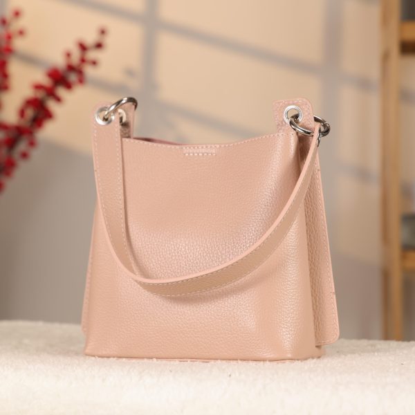 Rose Gold Mini Handbag With Make Up Bag / Shoulder Strap 4 Rose Gold Mini Handbag With Make Up Bag / Shoulder Strap