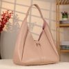 Rose Gold Real Cow Leather Handbag With Make-Up Bag 15 Rose Gold Real Cow Leather Handbag With Make-Up Bag