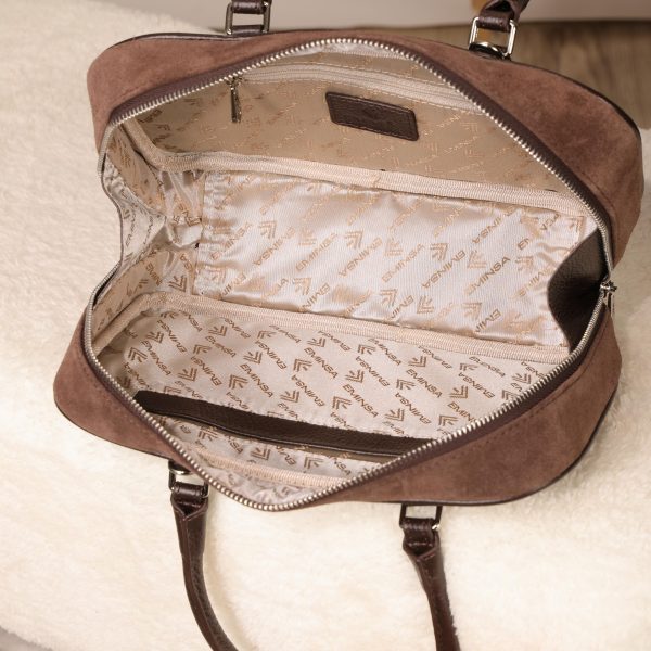 Suede Leather HandBag With Adjustable Shoulder Strap, All-Season , Everyday Bag 5 Suede Leather HandBag With Adjustable Shoulder Strap, All-Season , Everyday Bag