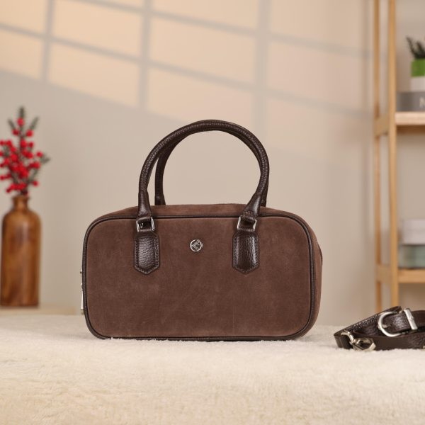 Suede Leather HandBag With Adjustable Shoulder Strap, All-Season , Everyday Bag 8 Suede Leather HandBag With Adjustable Shoulder Strap, All-Season , Everyday Bag