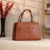 Tan Colour Real Leather Bag - Versatile and Multi-Compartment with Shoulder Strap , Handbag 1 Tan Colour Real Leather Bag - Versatile and Multi-Compartment with Shoulder Strap , Handbag
