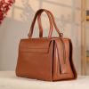 Tan Colour Real Leather Bag - Versatile and Multi-Compartment with Shoulder Strap , Handbag 10 Tan Colour Real Leather Bag - Versatile and Multi-Compartment with Shoulder Strap , Handbag