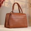Tan Colour Real Leather Bag - Versatile and Multi-Compartment with Shoulder Strap , Handbag 14 Tan Colour Real Leather Bag - Versatile and Multi-Compartment with Shoulder Strap , Handbag