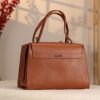 Tan Colour Real Leather Bag - Versatile and Multi-Compartment with Shoulder Strap , Handbag 3 Tan Colour Real Leather Bag - Versatile and Multi-Compartment with Shoulder Strap , Handbag