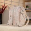 White / Flowers Real Leather Handbag , Handmade , Versatile Bag 11 White / Flowers Real Leather Handbag , Handmade , Versatile Bag
