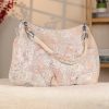 White / Flowers Real Leather Handbag , Handmade , Versatile Bag 9 White / Flowers Real Leather Handbag , Handmade , Versatile Bag